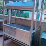 Stainless Steel Charcoal Grill with Hood