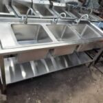 Stainless Steel Triple Sink