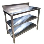 Stainless Steel Working Table with Two Undershelves